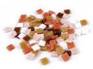 Mozaikové kamínky skleněné 1 kg 1 (10x10 mm) přírodní, 1 ks - zvětšit obrázek