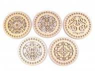 Víko na pletení / háčkování mandala 15 cm