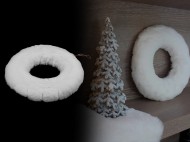 Věnec s umělou kožešinou k dotvoření 28 cm - zvětšit obrázek