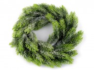 Umělý vánoční věnec zasněžený 30 cm - zvětšit obrázek