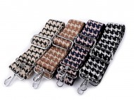 Textilní ucho / popruh na tašku s karabinami šíře 3,8 cm