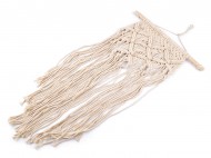 Drhaná dekorace macrame k zavěšení - zvětšit obrázek
