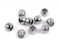 Kovová koncovka na šňůru 5,5 mm / ozdoba 1 platina, 10 ks - zvětšit obrázek