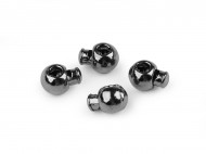 Kovové brzdičky 12x16 mm 2 nikl černý, 200 ks - zvětšit obrázek