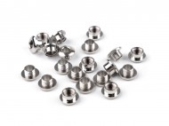 Průchodka šroubovací vnitřní 5 mm / vnější 11 mm nikl, 10 pár - zvětšit obrázek