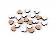 Devn srdce mini k nalepen 10 mm 1 bl prodn, 20 ks - zvtit obrzek