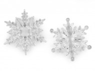 Dekorační vločky 10; 11 cm k zavěšení