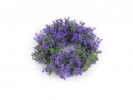 Umělý věnec buxus fialový 16 cm - zvětšit obrázek