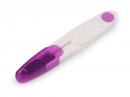 Nůžky cvakačky délka 11 cm 1 fialová, 1 ks - zvětšit obrázek