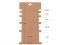 Paprov karta natural 8,5x17 cm s vezy