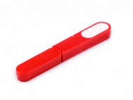 Nůžky cvakačky délka 12 cm 2 červená, 1 ks - zvětšit obrázek