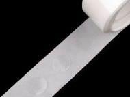 Oboustranné gelové tečky, samolepicí, ovál 10x12 mm na roli transparent, 1 role - zvětšit obrázek
