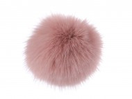 Kožešinová bambule s poutkem 12 a 14 cm 2 (12 cm) pudrová, 6 ks - zvětšit obrázek