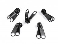 Jezdec ke spirálovým zipům oboustranný No 7 3 černá, 5 ks - zvětšit obrázek