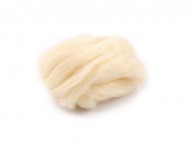 Ovčí rouno 5 g česané 2 krémová světlá, 1 sáček - zvětšit obrázek