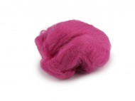 Ovčí rouno 5 g česané 17 fialovorůžová, 1 sáček - zvětšit obrázek