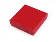 Krabička na šperky 11x11 cm 3 červená mat, 1 ks - zvětšit obrázek