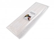 Tavné lepidlo 7 mm délka 25 cm nežloutnoucí transparent, 10 ks - zvětšit obrázek