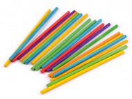 Dřevěné tyčky barevné délka 15 cm 2 (5 mm) mix, 1 sáček - zvětšit obrázek