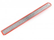 Kovové pravítko délka 30 cm nikl, 1 ks - zvětšit obrázek