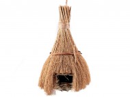 Ptačí hnízdo k zavěšení z přírodního materiálu, hand made - zvětšit obrázek