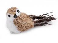 Ptáček z přírodního materiálu k zavěšení hand made - zvětšit obrázek
