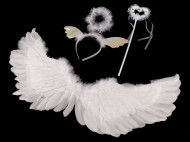 Karnevalová sada - anděl, péřová křídla - zvětšit obrázek