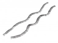 Dekorační polotovar řasy 4 (8 mm) černá, 1 sáček - zvětšit obrázek