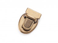Sada zapínání na tašku mini 18x24 mm 2 staromosaz, 2 sada - zvětšit obrázek