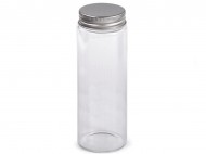 Skleněná lahvička se šroubovacím víčkem 47x120 mm transparent, 4 ks - zvětšit obrázek