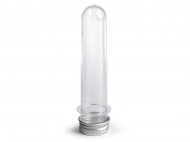 Plastová lahvička / zkumavka se šroubovacím víčkem 2 (12,3 cm) transparent, 12 ks - zvětšit obrázek