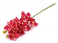 Umělá orchidej dlouhá 3 růžová, 1 ks - zvětšit obrázek