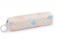 Pouzdro / penál srdce 18x4 cm 1 krémová světlá, 1 ks - zvětšit obrázek