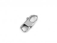 Karabinka z nerezové oceli 12x25 mm platina, 10 ks - zvětšit obrázek