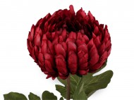 Umělá chryzantéma 5 (12 cm) červená tmavá zavřená, 1 ks - zvětšit obrázek