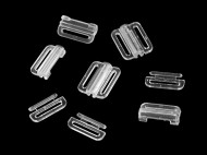 Plavkové zapínání šíře 15 mm plastové 1 transparent, 5 pár - zvětšit obrázek