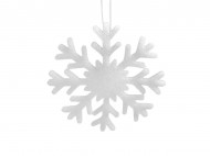 Pěnová vločka 10 cm 1 bílá, 1 sáček - zvětšit obrázek