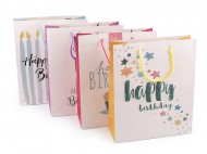 Dárková taška s glitry Happy Birthday - zvětšit obrázek