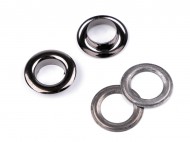 Průchodky s podložkou vnitřní 12 mm / vnější 21 mm lesklé 2. jakost